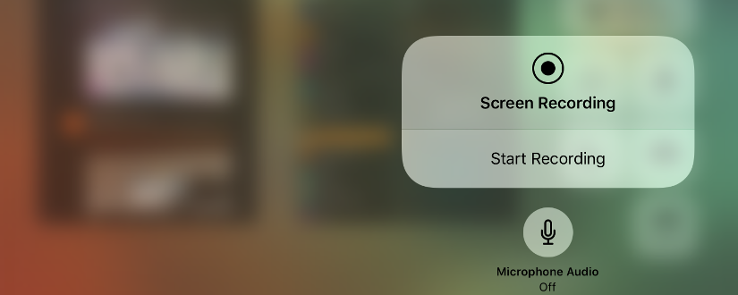 Od iOS 11 je možné nahrávat dění na displeji. Stačí spustit nahrávání v Ovládacím centru