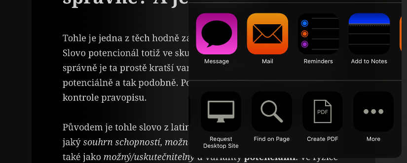 Jak na iPhone/iPadu snadno uložit webovou stránku jako PDF? A jak ji anotovat a doplnit?