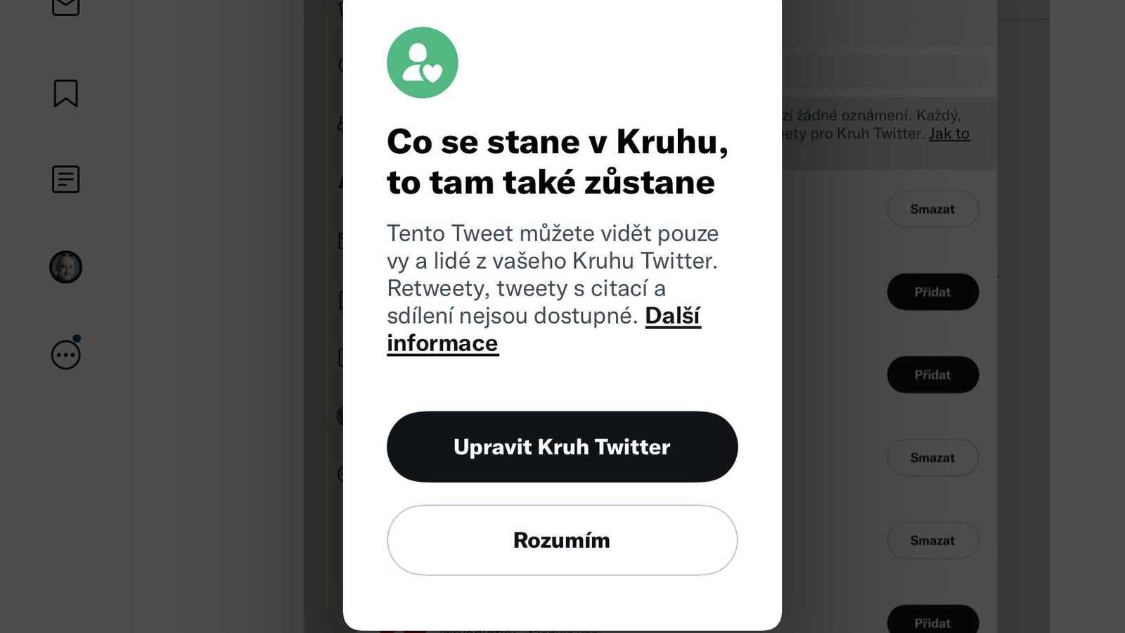 TIP#2238: K čemu slouží na Twitteru Kruh (Twitter Circle)?