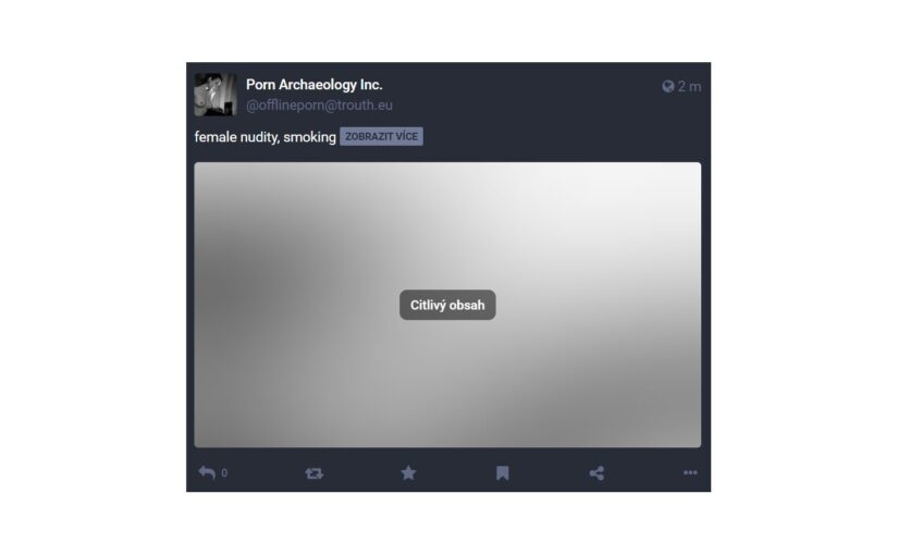 TIP#2323: Co je to “content warning” (varování o obsahu) na Mastodonu? A jak označovat média jako “citlivá”
